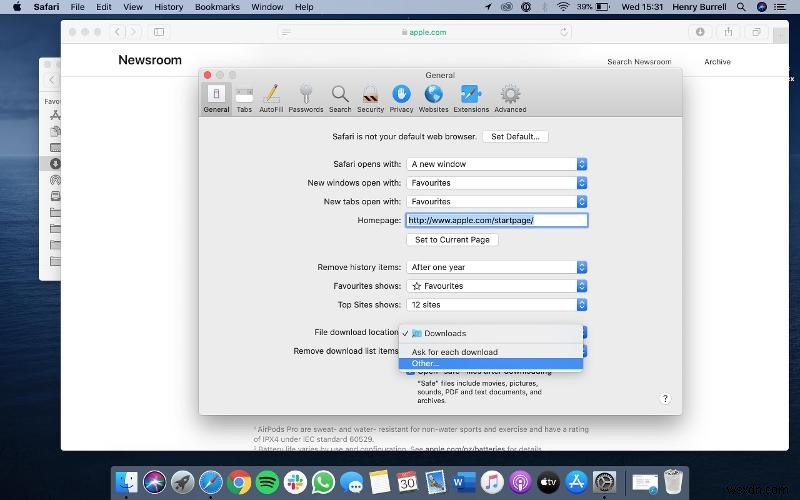 Mac पर Safari का उपयोग करके फ़ाइलें कैसे डाउनलोड करें 
