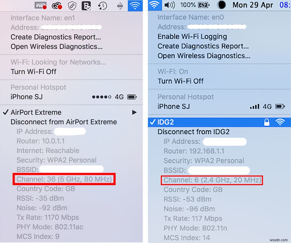 कैसे बताएं कि आपका मैक वाई-फाई 2.4GHz या 5GHz है? 