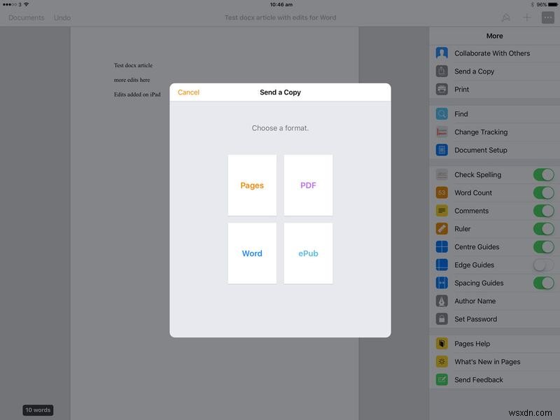 Mac, iPad या iPhone पर .docx Word फ़ाइल कैसे खोलें 