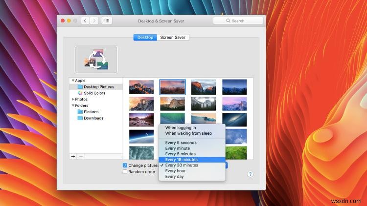 Mac पर डेस्कटॉप वॉलपेपर या स्क्रीनसेवर कैसे बदलें 