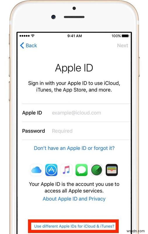 Apple ID खाते का उपयोग कैसे करें 