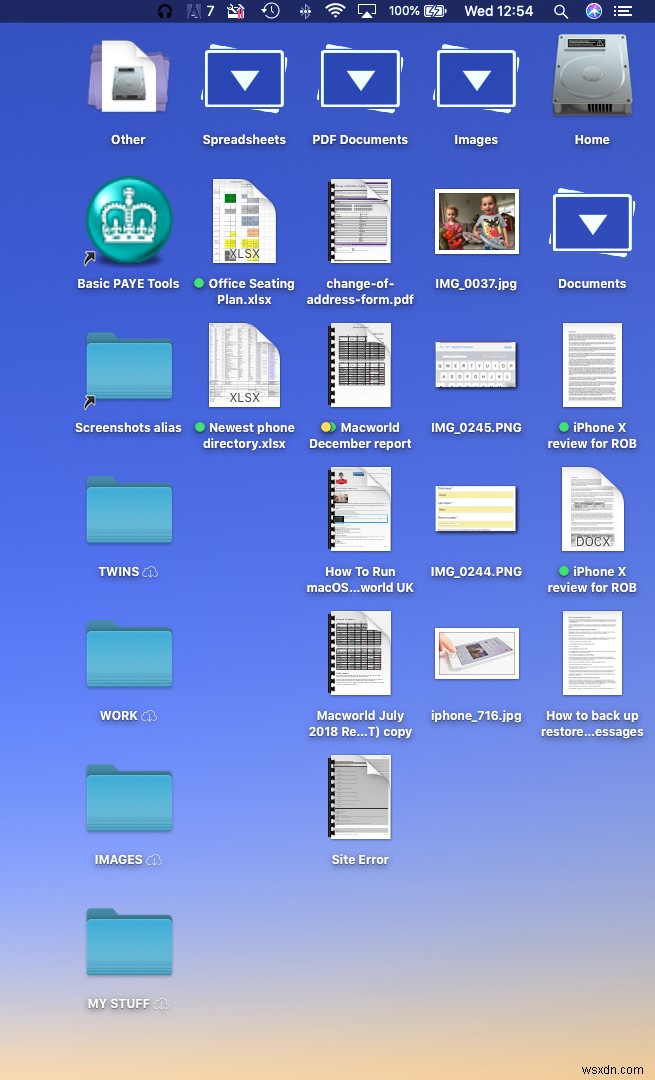 Mojave Desktop Stacks और अन्य तरकीबों से Mac डेस्कटॉप को साफ करें 