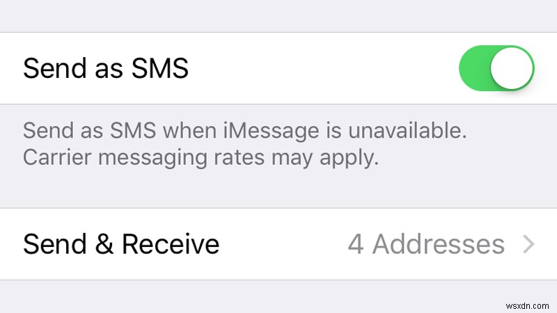 टेक्स्ट संदेश से iMessage को कैसे बताएं 
