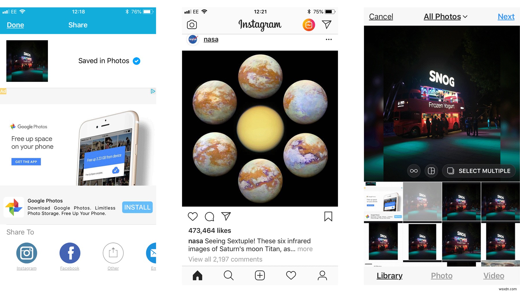 iPhone पर Instagram पर पूर्ण आकार की फ़ोटो कैसे अपलोड करें 