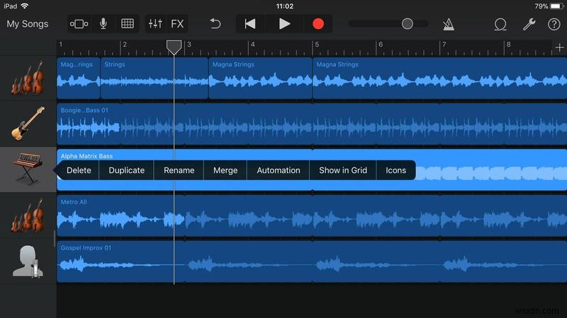 iPad और iPhone के लिए GarageBand में कैसे संपादित करें 