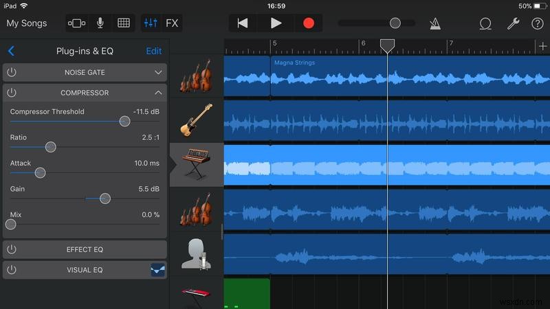 iPad और iPhone के लिए GarageBand में कैसे संपादित करें 