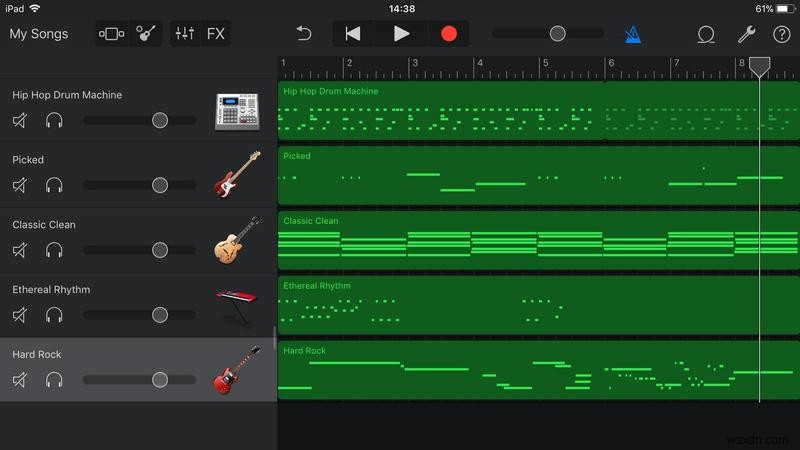 iPhone और iPad के लिए GarageBand में गाना कैसे बनाएं 