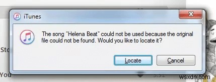 ITunes को कैसे ठीक करें  मूल फ़ाइल नहीं मिल सकती है  त्रुटि? 