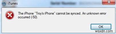 आइट्यून्स अज्ञात त्रुटि हुई 50 को 5 तरीकों से कैसे ठीक करें? 