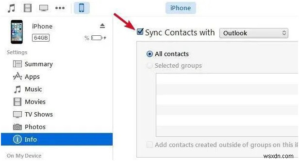 IPhone के साथ आउटलुक संपर्कों को कैसे सिंक करें 