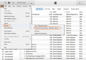 IPhone से iPad में संगीत कैसे स्थानांतरित करें 
