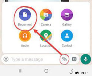 WhatsApp में दस्तावेज़ के रूप में फ़ोटो कैसे भेजें 
