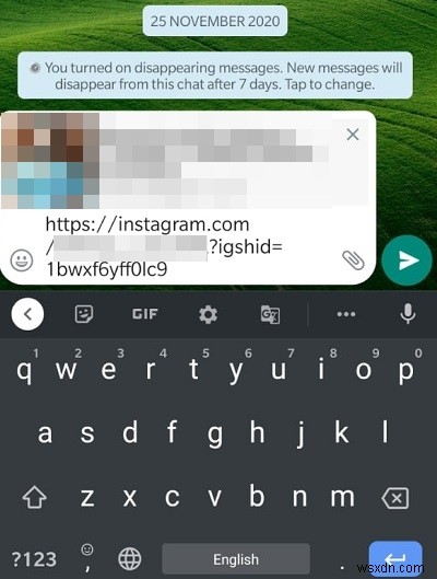 WhatsApp पर Instagram लिंक साझा करें:हर संभव समाधान 