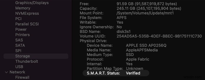 MacOS पर अपने SSD स्वास्थ्य की जाँच कैसे करें 