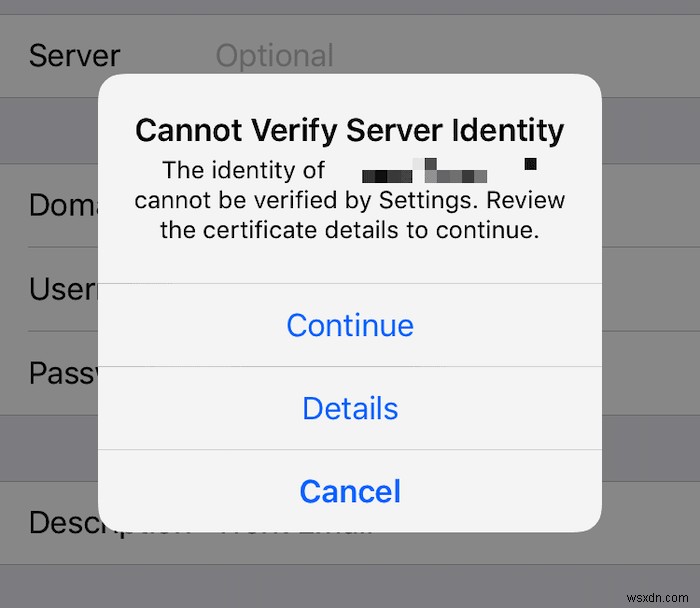 Apple उपकरणों के लिए  सर्वर पहचान सत्यापित नहीं कर सकता  त्रुटियों को कैसे ठीक करें 