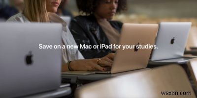 Apple शिक्षा स्टोर पर छात्र छूट प्राप्त करें 