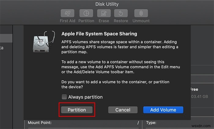 MacOS में ड्राइव को कैसे पार्टिशन करें 