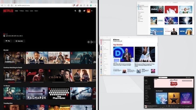 MacOS में विंडोज को स्नैप या स्प्लिट-स्क्रीन कैसे करें 