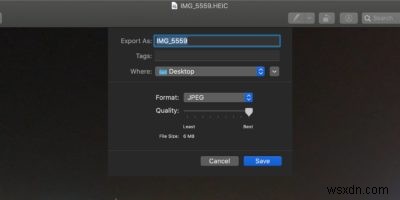 Mac पर पूर्वावलोकन का उपयोग करके HEIC फ़ाइलों को JPG में कैसे बदलें 