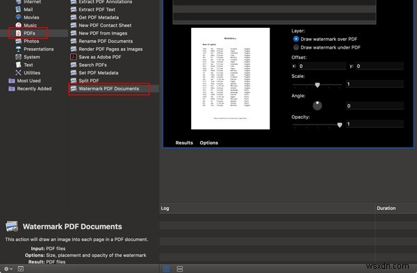 MacOS में त्वरित क्रियाओं का उपयोग करके PDF पृष्ठों को वॉटरमार्क कैसे करें 