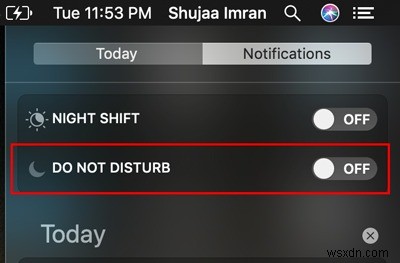 अपने मैक पर डू नॉट डिस्टर्ब का उपयोग कैसे करें 
