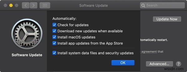 MacOS के लिए सॉफ़्टवेयर ऑटो अपडेट कैसे सक्षम करें 