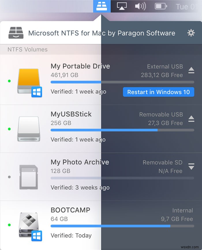 MacOS में NTFS ड्राइव में कैसे लिखें 