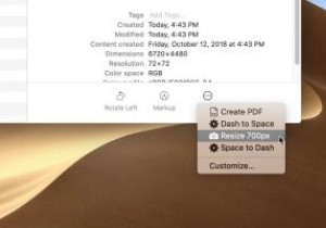 MacOS Mojave में त्वरित क्रियाएँ बनाना और उनका उपयोग करना 