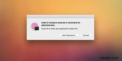 मैक पर सूडो कमांड को प्रमाणित करने के लिए टच आईडी का उपयोग कैसे करें 
