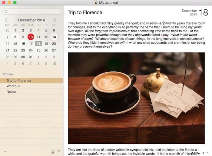 मैक के लिए बेस्ट डे वन जर्नल अल्टरनेटिव्स में से 5 
