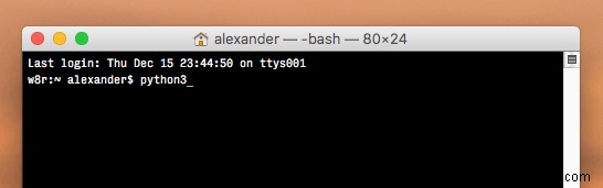 मैक पर पायथन 3 का उन्नयन और उपयोग करना 