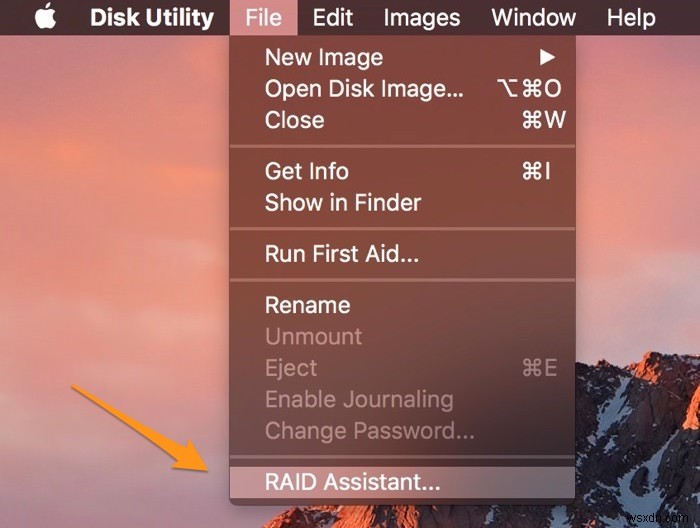 MacOS Sierra में RAID कैसे सेट करें? 