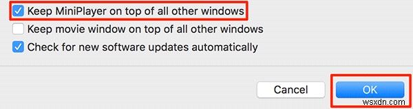 अपने मैक पर सभी विंडोज़ के शीर्ष पर आईट्यून्स मिनीप्लेयर कैसे रखें 