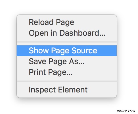 मैक पर सफारी में वेबपेज का सोर्स कोड कैसे देखें 