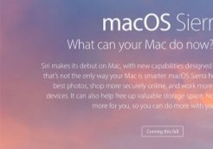 macOS सिएरा - नया क्या है और एक संगतता सूची 