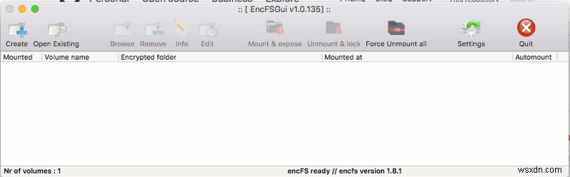 EncFSGui के साथ Mac OS X में आसानी से एन्क्रिप्टेड फोल्डर बनाएं और माउंट करें 