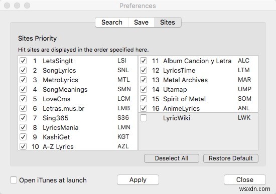 सिंगर सॉन्ग रीडर के साथ आईट्यून्स गाने के बोल खोजें, सहेजें और प्रदर्शित करें 
