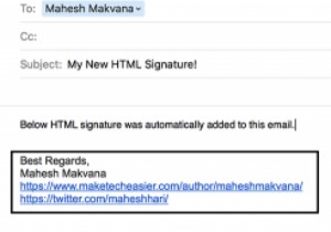 OS X के लिए मेल में HTML सिग्नेचर कैसे बनाएं 