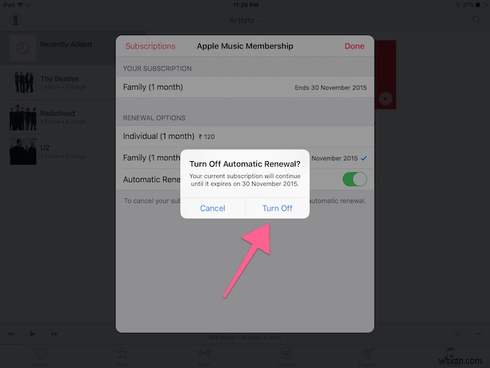अपने आईओएस डिवाइस या आईट्यून्स से अपना ऐप्पल म्यूजिक सब्सक्रिप्शन कैसे रद्द करें 