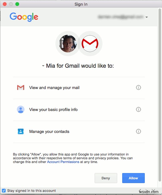जीमेल के लिए मिया:अपने मैक के मेनू बार से जीमेल एक्सेस करें 