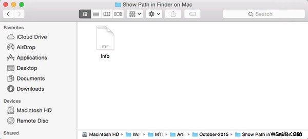 अपने मैक पर फाइंडर में वर्तमान पथ कैसे दिखाएं 