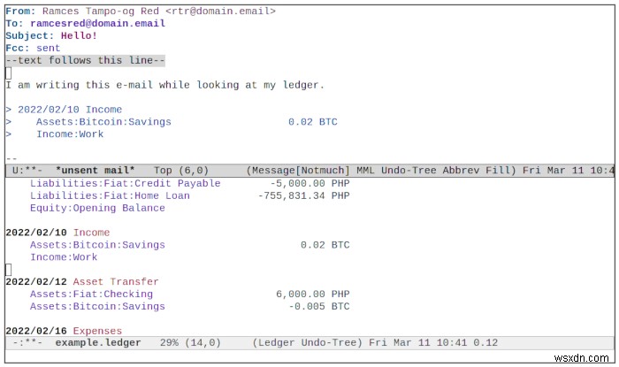 Emacs . में लेजर मोड के साथ अपने वित्त का प्रबंधन कैसे करें 