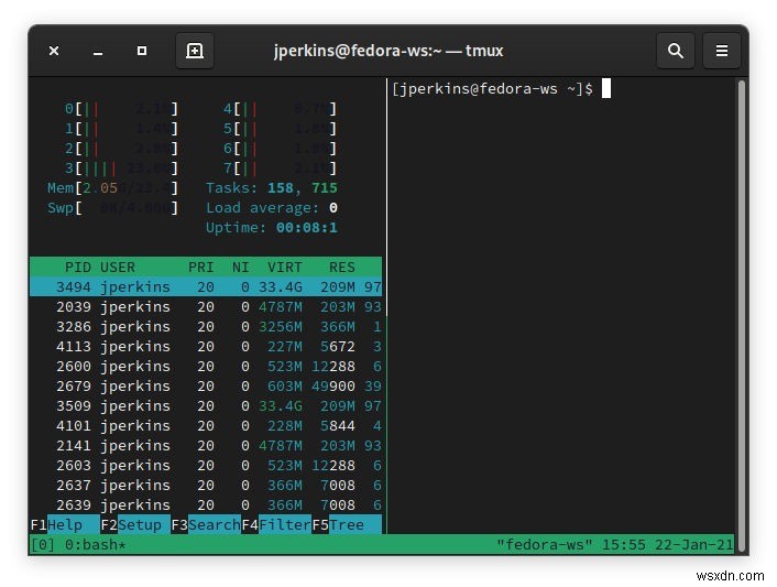 Tmux बनाम स्क्रीन:सबसे अच्छा टर्मिनल मल्टीप्लेक्सर कौन सा है? 