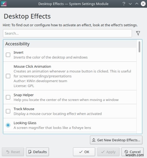 केडीई डेस्कटॉप प्रभावों पर एक नजर 