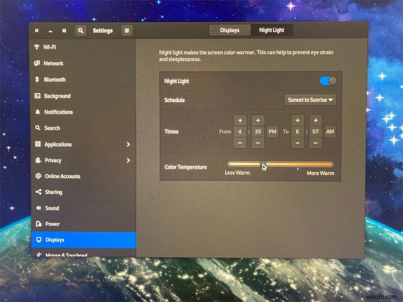 गनोम नाइट लाइट में रंग तापमान को कैसे कॉन्फ़िगर करें 