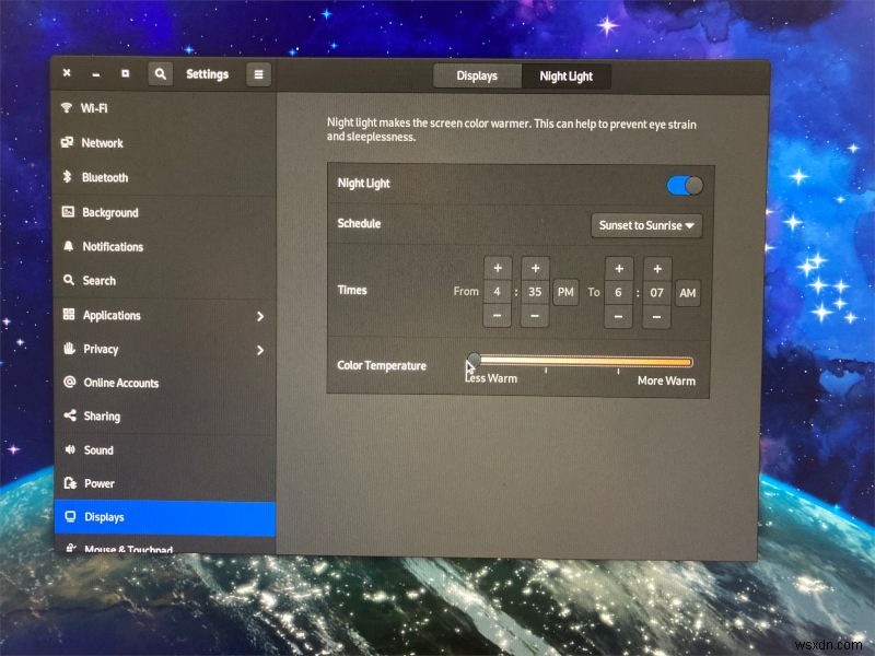 गनोम नाइट लाइट में रंग तापमान को कैसे कॉन्फ़िगर करें 
