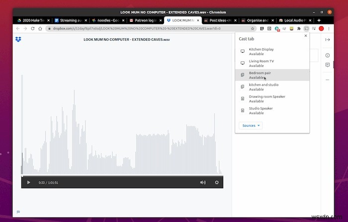 लिनक्स से क्रोमकास्ट और गूगल होम में ऑडियो कैसे स्ट्रीम करें 