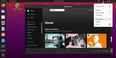 Linux में सिस्टम ट्रे में Spotify को कम से कम कैसे करें 