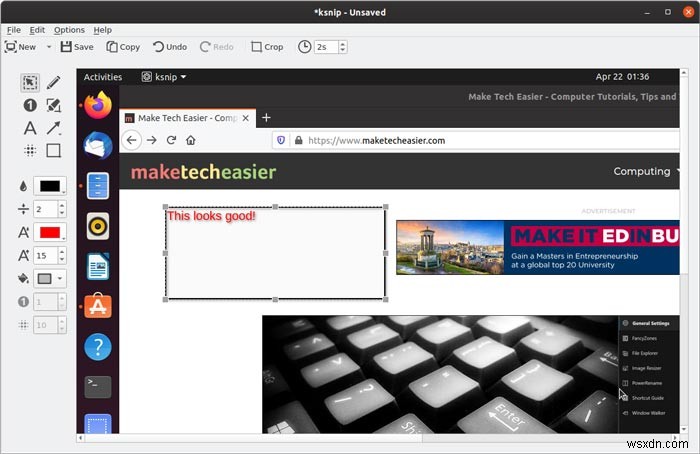 Linux में Ksnip के साथ स्क्रीनशॉट कैसे लें और एनोटेट कैसे करें 