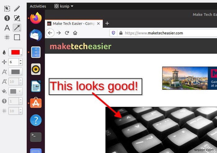 Linux में Ksnip के साथ स्क्रीनशॉट कैसे लें और एनोटेट कैसे करें 